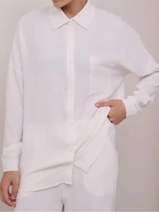 ชุดวอร์มผ้าฝ้ายออร์แกนิก100% ผู้หญิงชุด2ชิ้นระบายอากาศได้ดีโอเวอร์ไซส์ออกแบบได้ตามต้องการ - Product Image 6