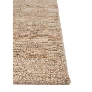 Alfombra de Lana Hecha a Mano de Gran Tamaño, Color Beige y Marrón, Rectangular de 9x12, con Patrón de Rayas Sólidas para Uso en el Hogar o el Pasillo - Modelo Hwl-272 - Product Image 4