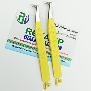 แหนบขนตาปลอมสำหรับบูต90องศาสีเหลือง2025แหนบยึดหัวใจดีไซน์รูปกระต่ายทำจากสเตนเลสสีเหลือง - Product Image 6