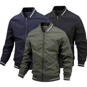 Blouson d'aviateur à fermeture éclair pour hommes vêtements de ville décontractés Hip Hop Slim Fit manteaux pour hommes vêtements de haute qualité à la mode pour hommes - Product Image 1