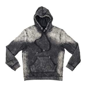 Ripped Distressed Vintage Sun Faded Heavyweight 500GSM Algodón Drop Shoulder Oversized Customized Streetwear Hoodies - Product Image 4