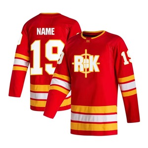 ชุดฮอกกี้น้ำแข็งแบบใหม่ คุณภาพสูง รับผลิตตามแบบ บริการ OEM ดีไซน์ล่าสุด ชุดทันสมัย ระบายอากาศได้ดี แห้งเร็ว 100% - Product Image 1