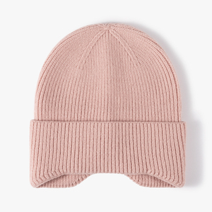 Bonnet en tricot tendance, chaud, doux, confortable, doublé en polaire, bonnet extensible, élégant, pour l'extérieur, la plage, le froid, couvre-chef tendance - Product Image 6