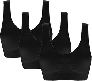 Soutien-gorge de sport pour femme de qualité supérieure, ultra confortable et respirant, avec logo frontal - Soutien moyen pour la course à pied, le yoga et l'entraînement - Product Image 4