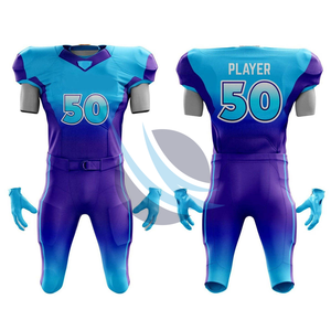 เสื้อเจอร์ซีย์อเมริกันฟุตบอลสำหรับผู้ใหญ่เสื้อกีฬาทีมกีฬาระบายอากาศมีแขนสั้น - Product Image 1