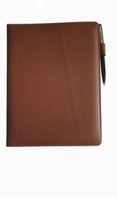 Couverture d'agenda en cuir véritable de qualité supérieure de taille A4 Couverture d'agenda personnalisable de couleur marron - Product Image 4