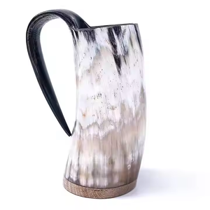 Handmade Durable <b>Drinking</b> <b>Horn</b> Mugs with Natural Shape and Tankard Designs Modern Style Custom Logo Artisan Craft - Product Image 3