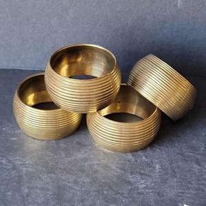 Anillos de Servilleta de Latón Personalizables al por Mayor, Excelentes para Eventos Formales con Mínima Preparación - Product Image 6