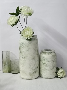 Pots de fleurs modernes pour le salon sculpté à la main ferme brun foncé Vintage vente chaude décoration de mariage indien vases en vrac en bois de manguier - Product Image 6