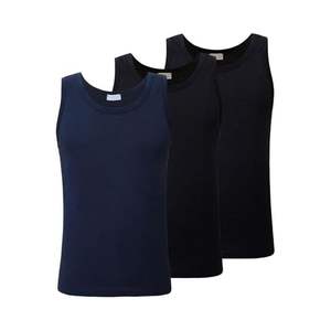 Camiseta interior de cuello redondo de media manga para hombre de 3 piezas, Jersey de algodón suave y transpirable, ajuste cómodo - Product Image 6