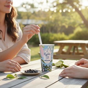 ถ้วยชานมไข่มุก Madam Hong พร้อมน้ำตาลแดงและมันสำปะหลังบอล250มล. - Product Image 2