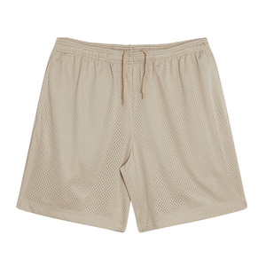 Vente en gros de shorts en maille vierge de haute qualité shorts de gym en polyester personnalisés pour femmes entrejambe de 5 pouces avec poches zippées personnalisés - Product Image 1