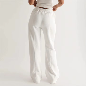 Pantalon de jogging en polaire de printemps pantalon de survêtement Hip Hop à coupe ample à jambe droite pantalon de survêtement personnalisé avec logo imprimé pour hommes - Product Image 3