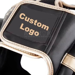 Best Selling Leather Full Coverage <b>Head</b> Guard with Extra Padding Cheeks Chin for Boxing/Martial Arts <b>Training</b> Eco-Friendly - Product Image 6