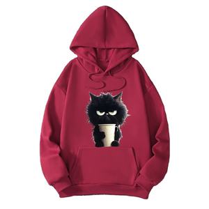 2025 Otoño/Invierno Simple Casual Sudadera con capucha Top de mujer Abrigo de color sólido Ropa de calle con personalidad - Product Image 2