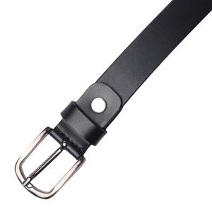 Cinturón de cuero clásico liso para hombre de la mejor calidad con hebilla de alfiler Fabricante de proveedores indios superior En stock Listo para enviar - Product Image 3