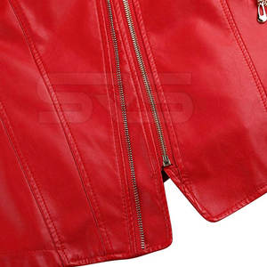 Chaqueta de cuero de moda de alta calidad para mujer, chaqueta de cuero de diseño personalizado de invierno para mujer - Product Image 6