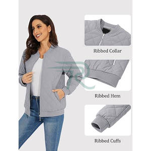 Chaqueta Universitaria Acolchada Impermeable para Mujer, Mangas de Cuero, Cierre de Botones, Abrigo de Invierno para Mujer, Hecho en Pakistán - Product Image 5