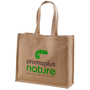 Logo personnalisé de haute qualité sac à provisions en jute toile de coton article personnalisé avec motif de lettre élégant Promotion exclusive - Product Image 6
