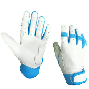 Ajustable antideslizante suave Cabretta cuero Unisex béisbol bateo guantes deportes logotipo personalizado guantes de béisbol - Product Image 6