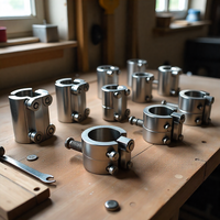 Colliers de serrage hydrauliques en acier inoxydable galvanisé de qualité supérieure, type Allemagne, durables, à vis sans fin, pour tuyaux de 8-12 mm (métrique)