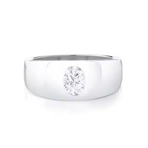 Popular Moissanite Diamond Mens 10K Anillo de oro amarillo Compromiso de lujo Boda Joyería de moda anillo clásico - Product Image 2