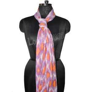 Bufanda de pareo/pareo para mujer 100% algodón gasa serigrafiada cuello largo logotipo personalizado multicolor verano alta calidad razonable - Product Image 6