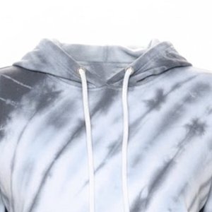 Sudaderas Casuales con Logotipo Personalizado para Mujer al por Mayor, Sudadera de Diseñador de Alta Calidad con Estampado Tie Dye Vintage, Prendas Exteriores con Capucha para Invierno - Product Image 4