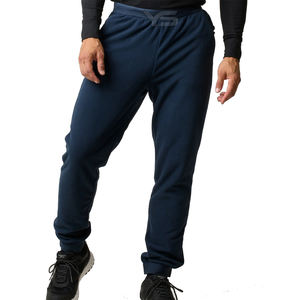 Jogging en polaire décontracté pour hommes, taille moyenne, devant plat, style teint uni, service OEM disponible - Product Image 1