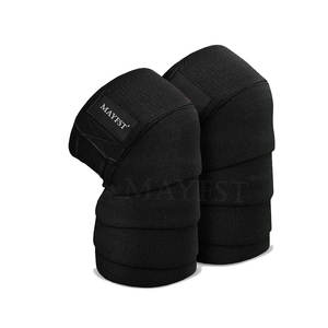 Meilleures ventes Unisexe Néoprène Fitness Genou Wraps Protection Professionnelle Antidérapant Vente en gros Bas quantité minimale de commande Grande Taille Training Wear Made - Product Image 6