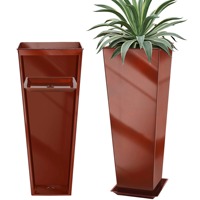 Top Trend ing anpassbare Logo Metall Pflanzer verzinkt hoch konisch Blumentöpfe Dekoration Hochzeit Home Indoor Outdoor