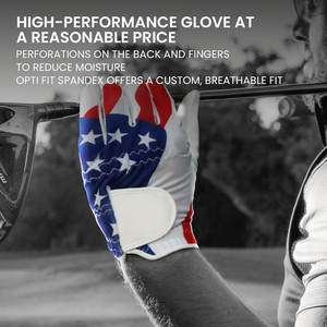 Guantes de golf de piel de oveja auténtica unisex personalizados, guantes de golf antideslizantes al por mayor - Product Image 5