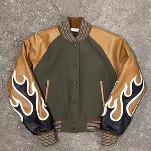 Veste universitaire de qualité supérieure pour homme, col montant personnalisé avec décoration à motifs par Maximize Wear pour l'hiver - Product Image 6