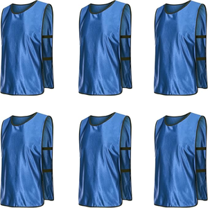 Vente en gros de bavoirs promotionnels d'équipe de marathon de basket-ball de football gilet d'entraînement respirant sportif en polyester personnalisé avec logo - Product Image 4