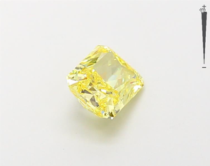 Diamante Rectangular Cultivado en Laboratorio con Certificación IGI, 1.10 Ct, Amarillo Fantasía, HPHT, Creado en Laboratorio, Suelto, para Fabricantes de Joyería - Product Image 4