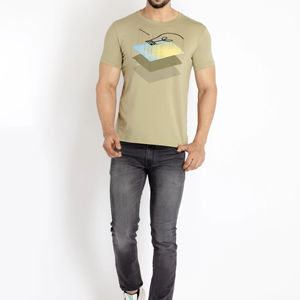 Venta al por mayor de ropa de gimnasio de algodón Spandex para hombre de manga corta ajustada Fitness camiseta personalizada impresa camiseta gimnasio Fitness camiseta - Product Image 3