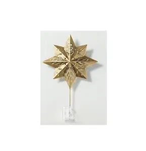 Ano novo decoração Natal Festival acessórios metal pendurado estrela Natal ornamento para casa festivais decoração