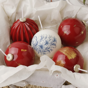 Velas Esféricas Aromáticas de Navidad Hechas a Mano al por Mayor para Aromaterapia, Faroles Decorativos DIY para Crear Ambiente - Product Image 1