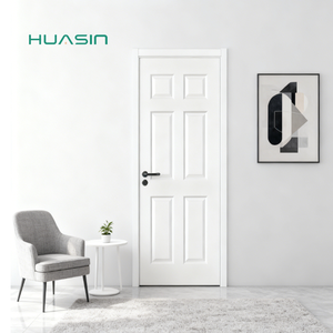 باب داخلي من الخشب الطبيعي الصلب من هواسين، قابل للتخصيص في الحجم والتشطيب للمساحات السكنية والتجارية - Product Image 4