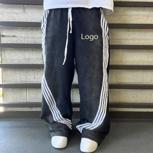 Pantalon décontracté pour homme, nouveau, tendance, à la mode, imprimé DTG, pantalon de survêtement évasé pour homme - Product Image 6