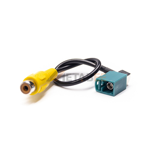 Ángulo Recto Fakra Z Codificado a <span class=keywords><strong>RCA</strong></span> Hembra Adaptador Cable de Extensión RG174 20cm - Product Image 2