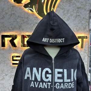 Sudadera con Capucha Personalizada con Diseño de Impresión Digital, 100% Algodón, Cierre de Cremallera, Unisex - Product Image 3