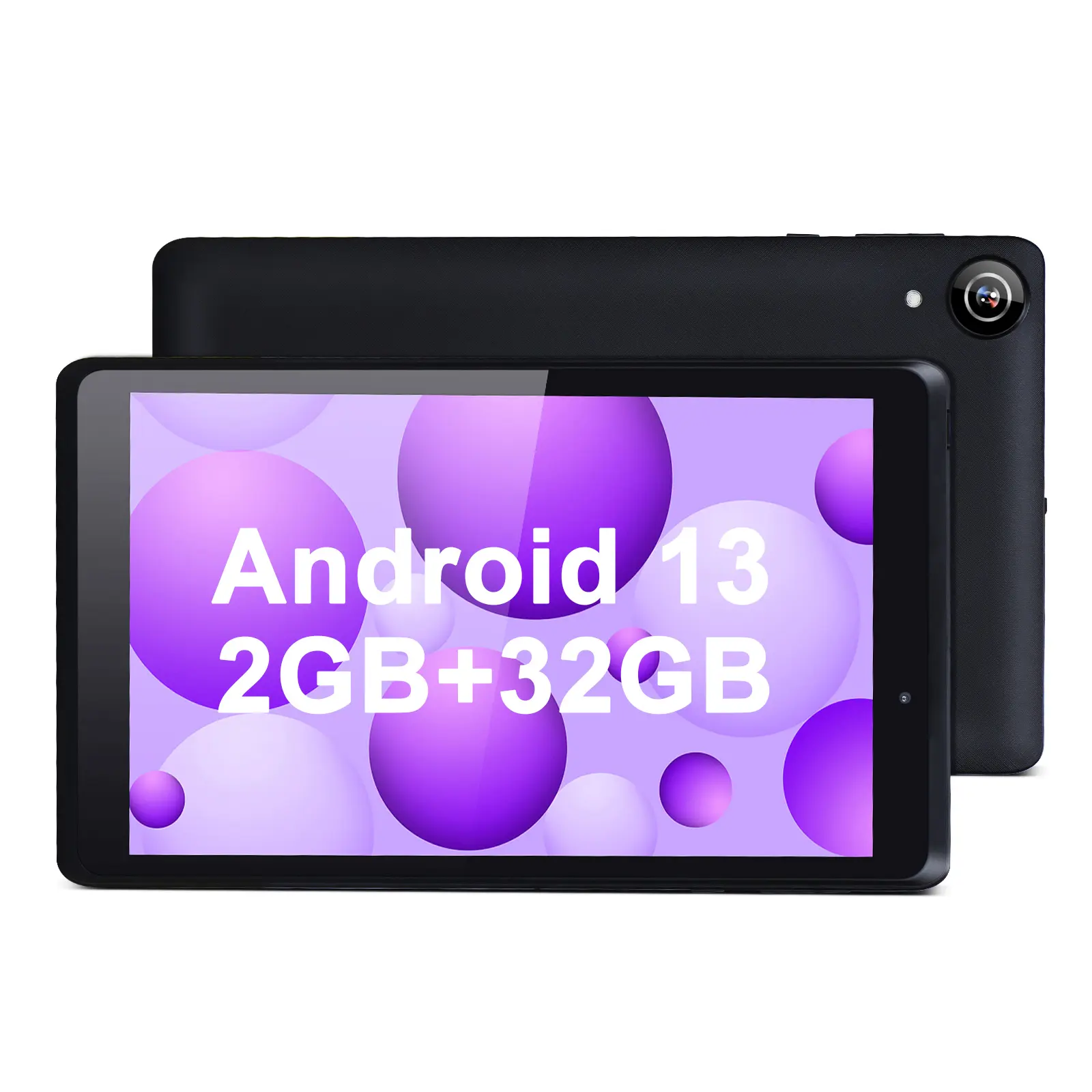 C fikir üreticisi Android 13 Tablet dört çekirdekli 4GB + 32GB WIFI gençler eğlence için 8 inç Tablet (siyah)
