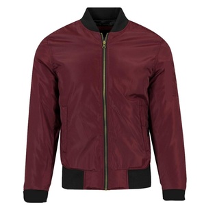 Chaqueta Bomber de Color marrón de alta calidad para hombre, diseño ajustado con cremallera, hecha en Pakistán, chaqueta de satén Bomber de talla grande para adultos - Product Image 3
