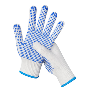 Guantes DE SEGURIDAD punteados de PVC con funciones antideslizantes anticorte y antiimpactos Forro de algodón - Product Image 4