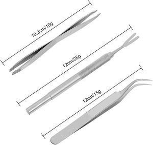 ชุดเครื่องมือกำจัดเห็บกรูมมิ่งสัตว์เลี้ยงเครื่องมือสัตวแพทย์สแตนเลส - Product Image 2