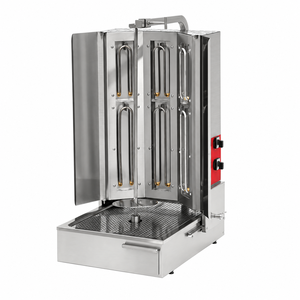 Máquina de Asar Doner Kebab de Acero Inoxidable, Asador de Shawarma de Mesa con Manivela Manual, Equipo Comercial para Cortar Carne para Restaurantes - Product Image 3