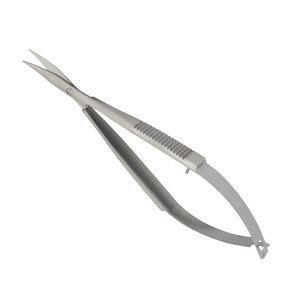 Ciseaux à cils en acier inoxydable à lame courbée personnalisés et écologiques / Fournisseur direct d'usine de haute qualité - Product Image 1