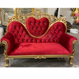 Luxury Wedding Couch for Ring Ceremony Elegant Wedding <b>Sofa</b> for Reception Party <b>Gold</b> Plated Wedding <b>Sofa</b> for Bride & Groom USA - Product Image 1