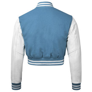 2025 nouveau Offre Spéciale personnalisé culture varsity veste respirant recadrée Letterman collège basket-ball veste culture femmes varsity vestes - Product Image 2
